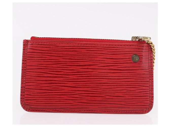 LOUIS VUITTON Epi Wallet 2 Set Red LV Auth 187468A Rosso - vista 19