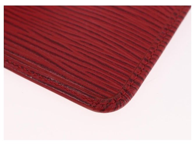 LOUIS VUITTON Epi Wallet 2 Set Red LV Auth 187468A Rosso - vista 28