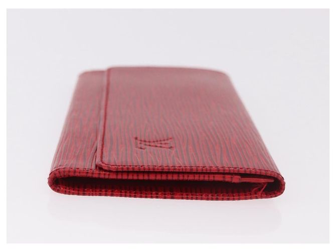 LOUIS VUITTON Epi Wallet 2 Set Red LV Auth 187468A Rosso - vista 4