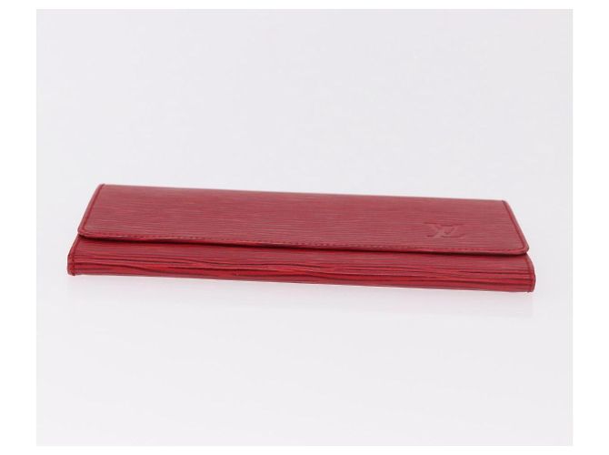LOUIS VUITTON Epi Wallet 2 Set Red LV Auth 187468A Rosso - vista 7