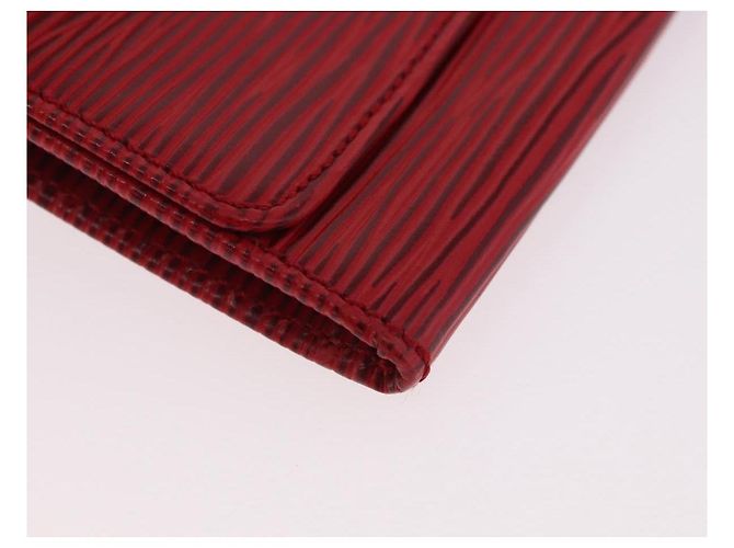 LOUIS VUITTON Epi Wallet 2 Set Red LV Auth 187468A Rosso - vista 8