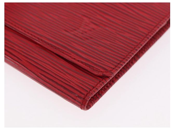 LOUIS VUITTON Epi Wallet 2 Set Red LV Auth 187468A Rosso - vista 9