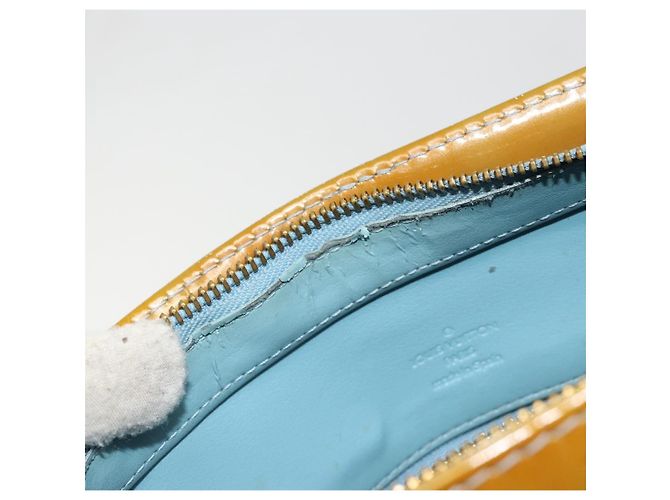 LOUIS VUITTON Borsa Monogram Vernis Houston Baby Blue M91005 LV Auth hk3835 Blu chiaro - vista 10
