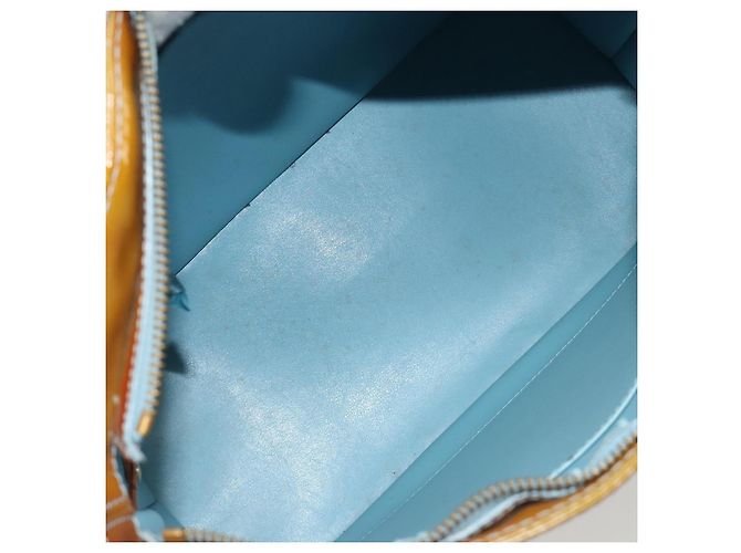 LOUIS VUITTON Borsa Monogram Vernis Houston Baby Blue M91005 LV Auth hk3835 Blu chiaro - vista 11