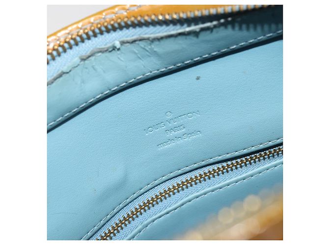 LOUIS VUITTON Borsa Monogram Vernis Houston Baby Blue M91005 LV Auth hk3835 Blu chiaro - vista 20