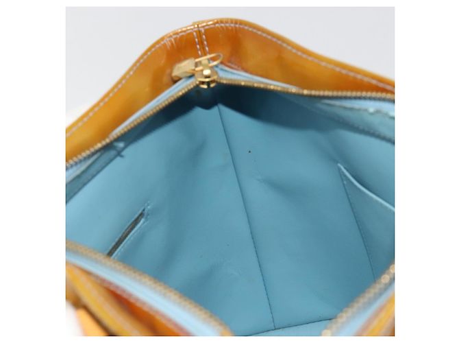 LOUIS VUITTON Borsa Monogram Vernis Houston Baby Blue M91005 LV Auth hk3835 Blu chiaro - vista 21