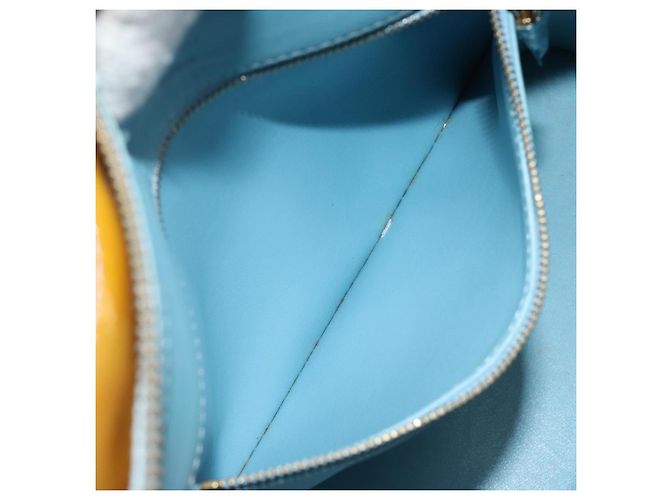 LOUIS VUITTON Borsa Monogram Vernis Houston Baby Blue M91005 LV Auth hk3835 Blu chiaro - vista 24