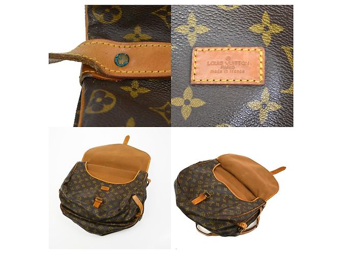 Louis Vuitton Saumur Monogram Canvas 35 Brown - view 6