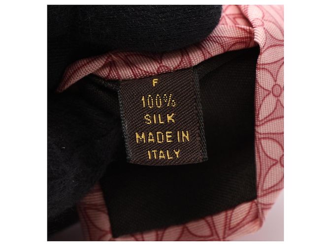 Cravatta in seta Louis Vuitton Monogram Flower Rosa - vista 5