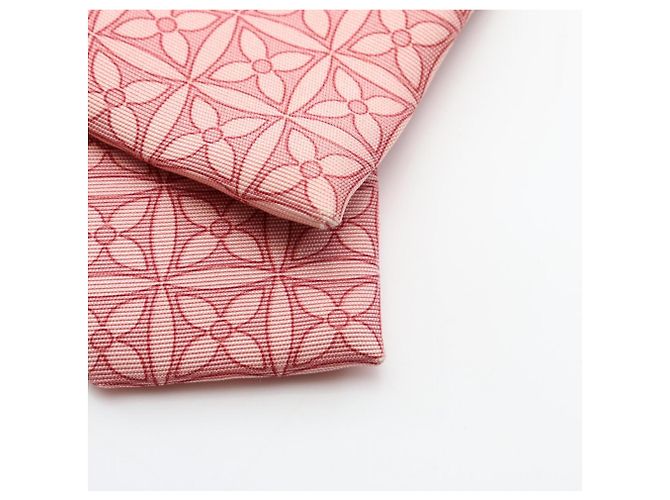 Cravatta in seta Louis Vuitton Monogram Flower Rosa - vista 6