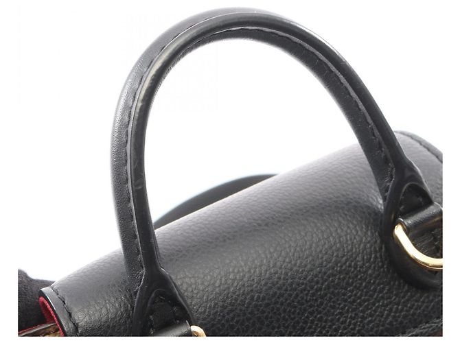 Zaino/Borsa Louis Vuitton Montsouris NM BB Marrone Nero - vista 8