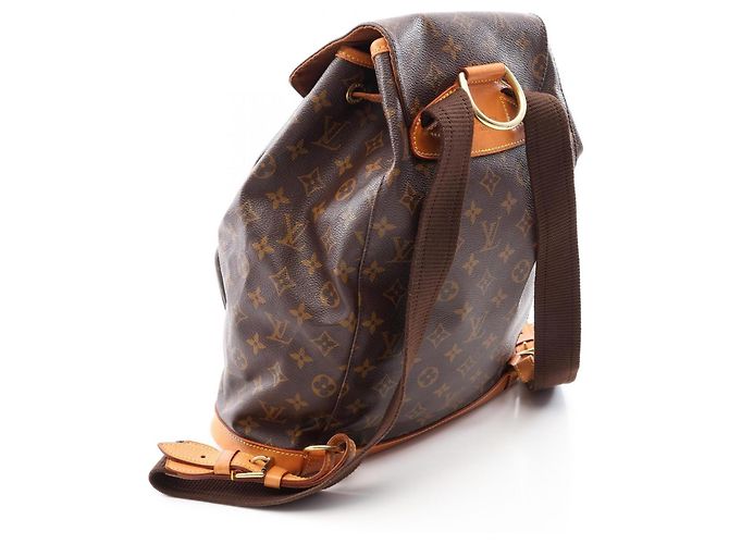 Mochila/Bolso Louis Vuitton Montsouris GM Monogram Castaño - vista 2