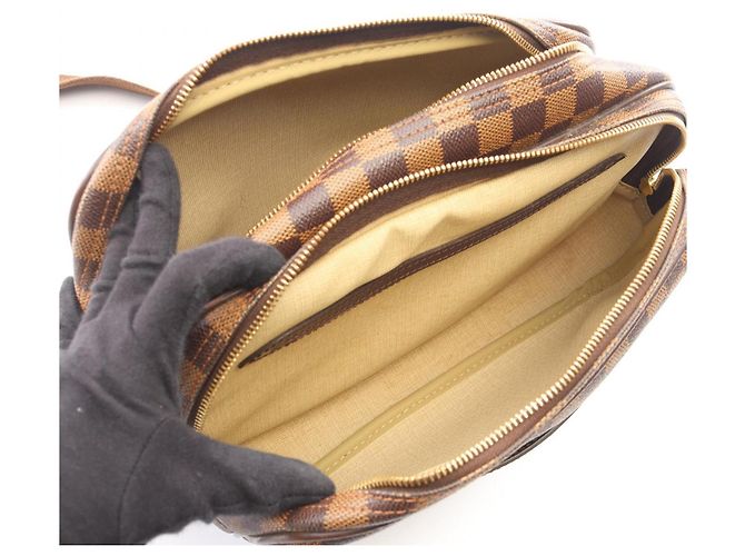 Borsa a Spalla Louis Vuitton Reporter PM Marrone Damier ebene - vista 3