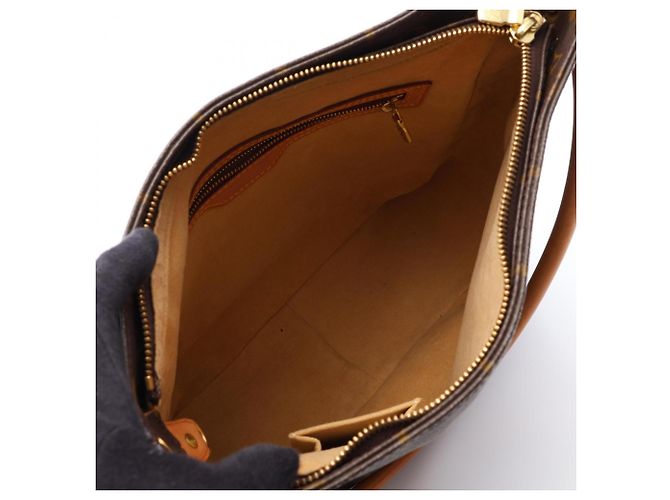 Bolso de Hombro Louis Vuitton Looping GM Castaño - vista 3
