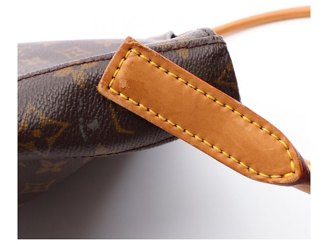 Bolso de Hombro Louis Vuitton Looping GM Castaño - vista 6