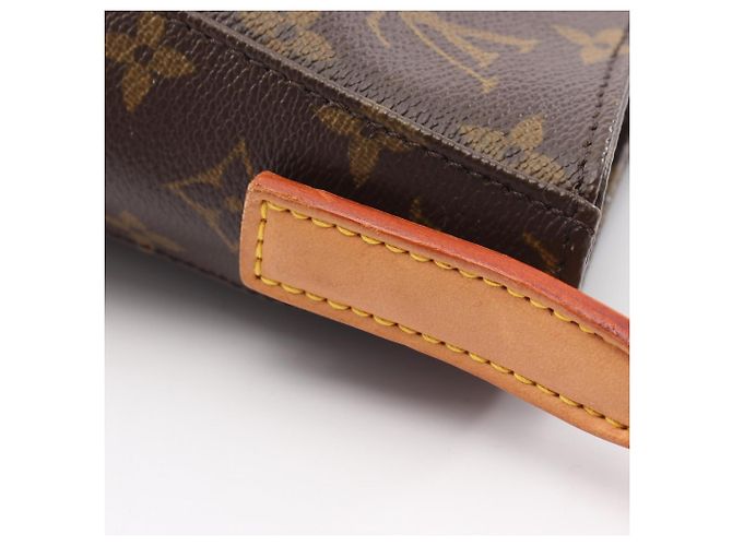 Borsa a Spalla Louis Vuitton Looping GM Monogram Marrone - vista 11
