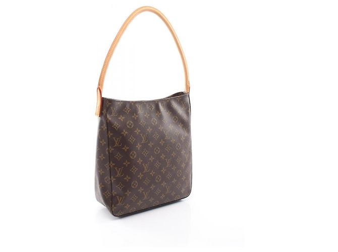 Borsa a Spalla Louis Vuitton Looping GM Monogram Marrone - vista 2