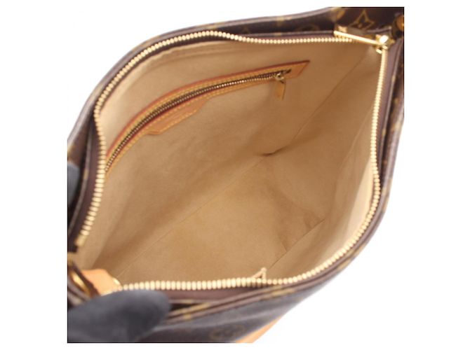Borsa a Spalla Louis Vuitton Looping GM Monogram Marrone - vista 3