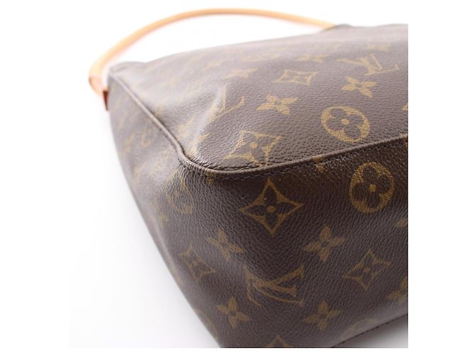 Borsa a Spalla Louis Vuitton Looping GM Monogram Marrone - vista 6