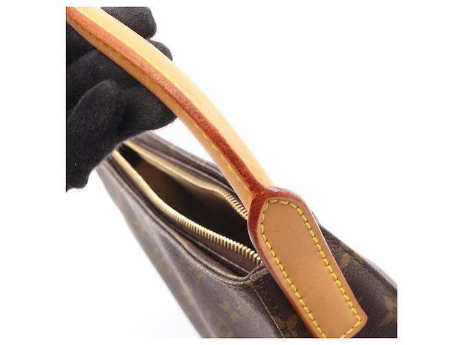 Borsa a Spalla Louis Vuitton Looping MM Marrone - vista 7