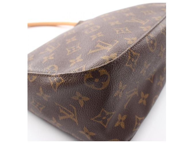 Borsa a tracolla Louis Vuitton Looping MM Monogram Marrone - vista 7