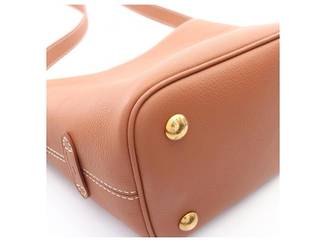 Borsa a Spalla Louis Vuitton Lowkey All In BB Marrone Cognac - vista 6