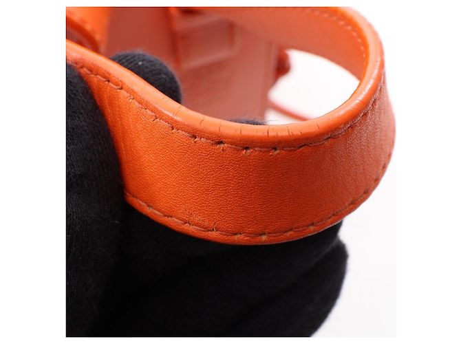 Borsa a mano 2-Way Hammock Compact in pelle arancione Loewe - vista 11