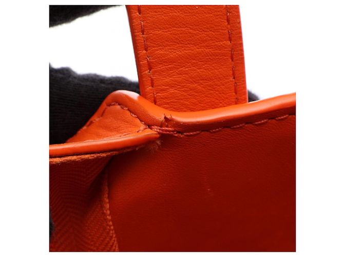 Borsa a mano 2-Way Hammock Compact in pelle arancione Loewe - vista 12