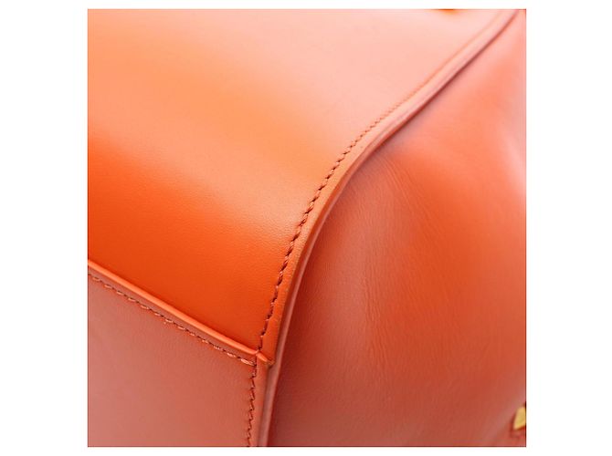 Borsa a mano 2-Way Hammock Compact in pelle arancione Loewe - vista 7
