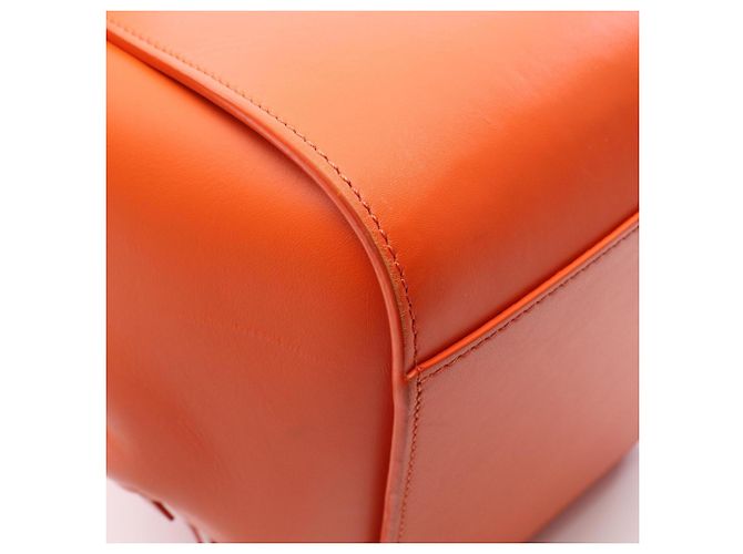 Borsa a mano 2-Way Hammock Compact in pelle arancione Loewe - vista 8
