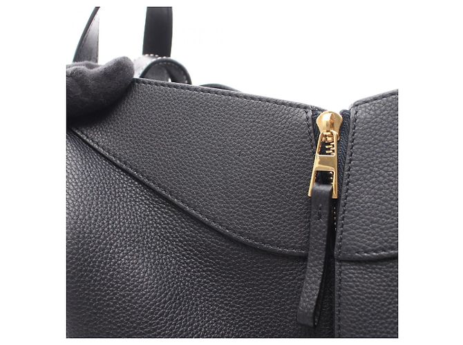 Loewe Hammock Small 2-Way Handtasche Schwarz Marineblau - Ansicht 6