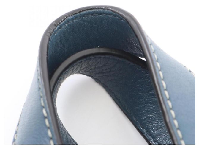 Borsa a mano Loewe Hammock Small 2-Way in pelle Blu - vista 7