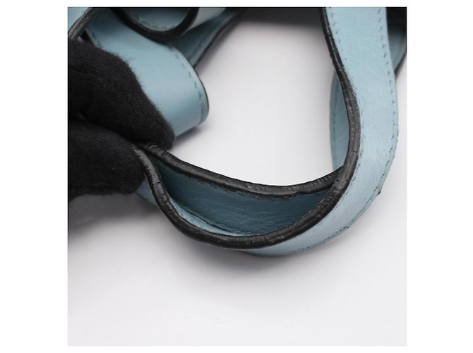 Borsa a mano in pelle Loewe Hammock Small 2-Way Blu - vista 13