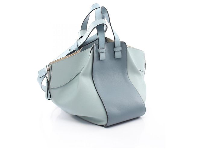 Borsa a mano in pelle Loewe Hammock Small 2-Way Blu - vista 2