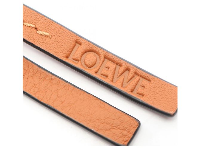 Charm per borsa Anagram Loewe Marrone Blu navy - vista 3