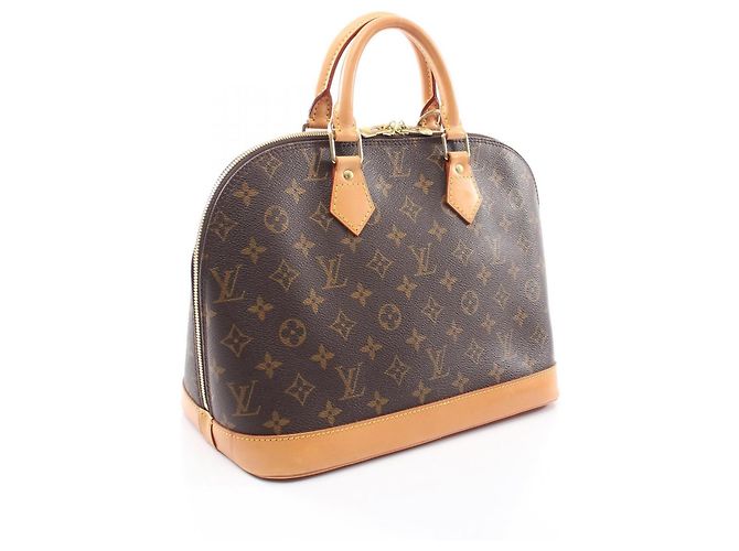Borsa Louis Vuitton Alma PM Monogram Marrone - vista 2