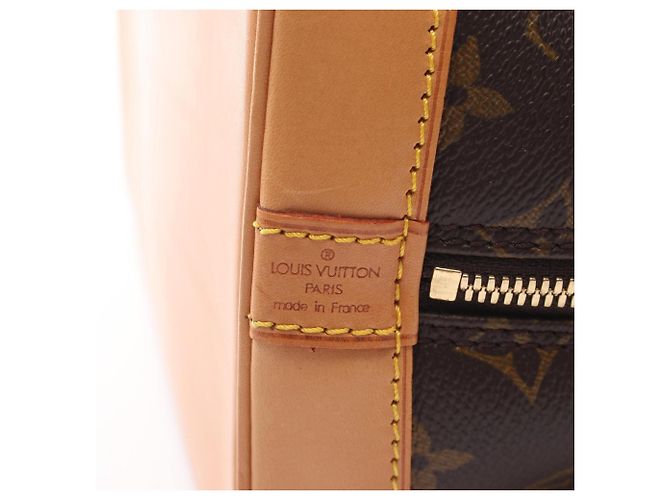 Borsa Louis Vuitton Alma PM Monogram Marrone - vista 4