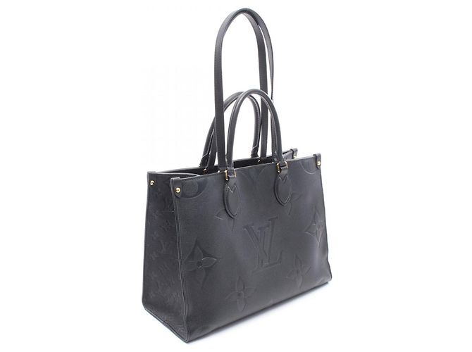 Borsa Tote Louis Vuitton OnTheGo MM Nero - vista 2