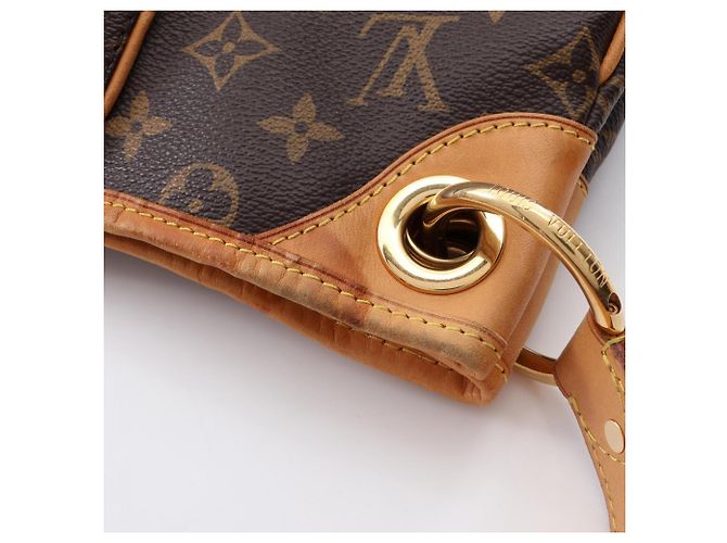 Borsa a Spalla Louis Vuitton Galliera PM Monogram Marrone - vista 6