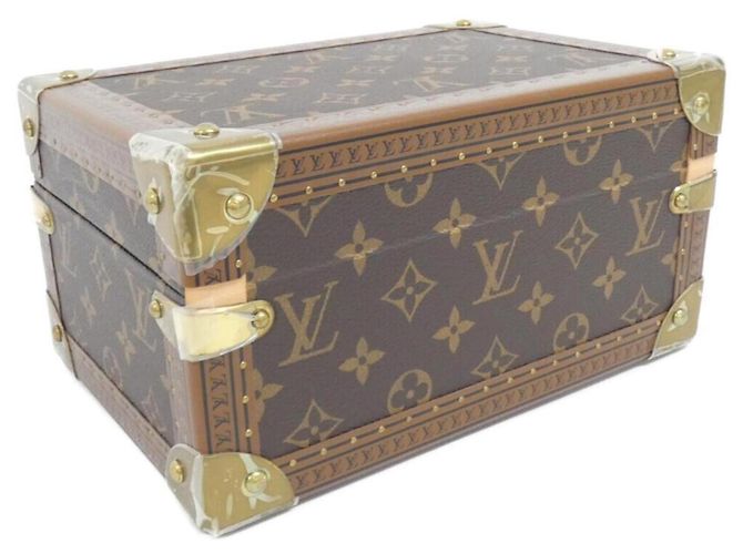 Louis Vuitton Monogram Coffret Trésor Jewelry Case Castaño - vista 2