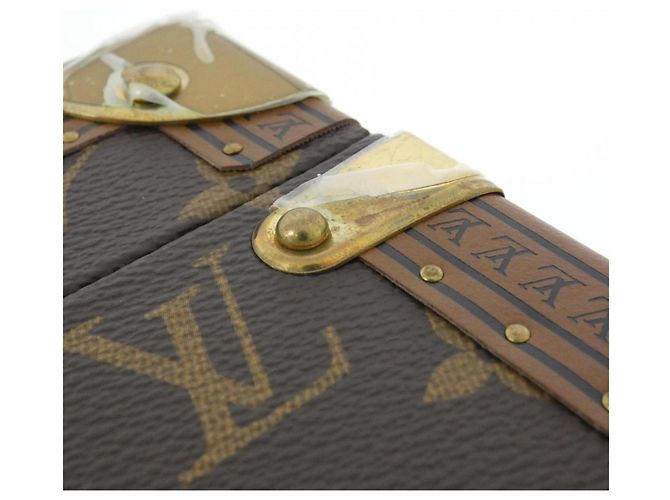 Louis Vuitton Monogram Coffret Trésor Jewelry Case Castaño - vista 4