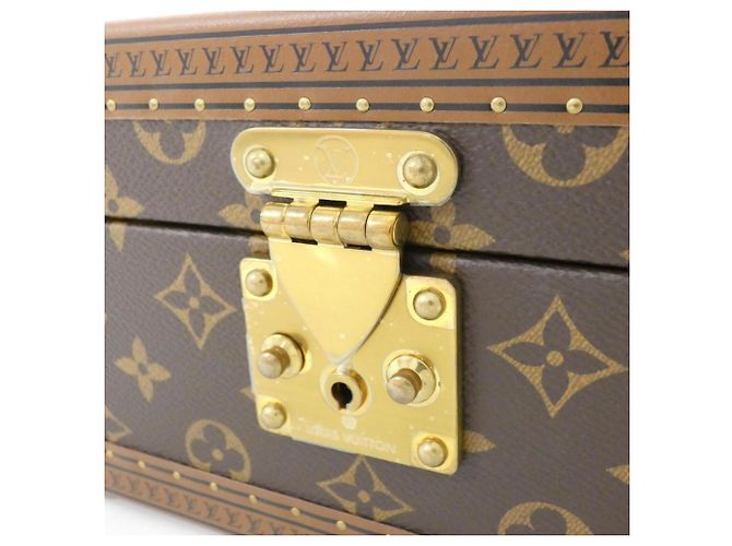 Louis Vuitton Monogram Coffret Trésor Jewelry Case Castaño - vista 5