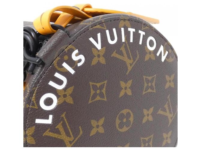 Borsa a tracolla Louis Vuitton Monogram Macassar Soft Polochon Marrone D'oro - vista 3