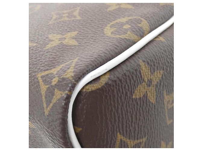 Borsa Louis Vuitton Monogram Speedy Bandoulière 25cm Marrone Bianco - vista 2