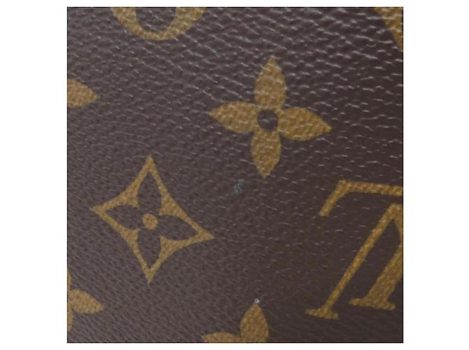 Borsa Louis Vuitton Monogram Speedy Bandoulière 25cm Marrone Bianco - vista 3