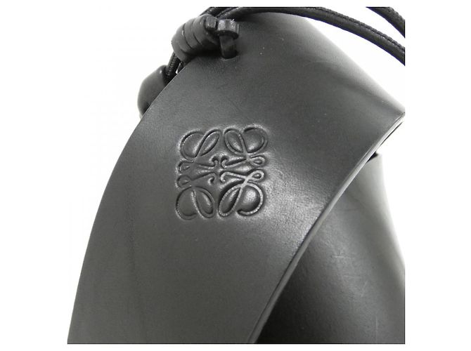 Borsa a tracolla in pelle di vitello nera Loewe A630Z45X02 Nero - vista 4