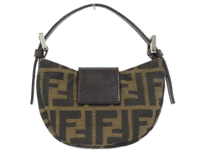 Fendi 26673 Handtasche aus Canvas mit Silberhardware - Ansicht 2
