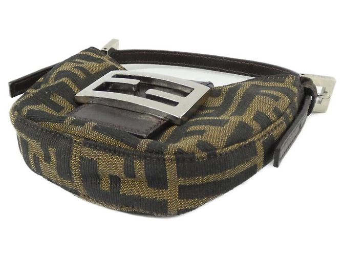 Fendi 26673 Handtasche aus Canvas mit Silberhardware - Ansicht 3