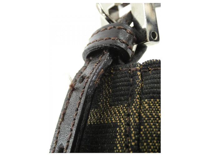 Fendi 26673 Handtasche aus Canvas mit Silberhardware - Ansicht 5