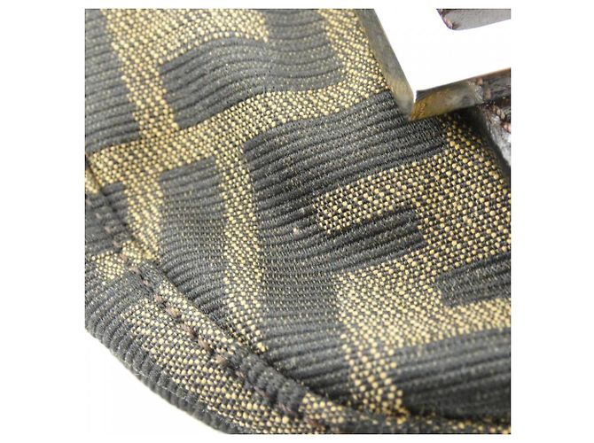 Fendi 26673 Handtasche aus Canvas mit Silberhardware - Ansicht 6